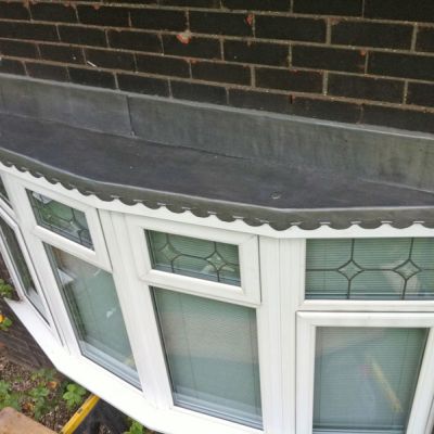 Lead bay window roof by London Lead Roofing